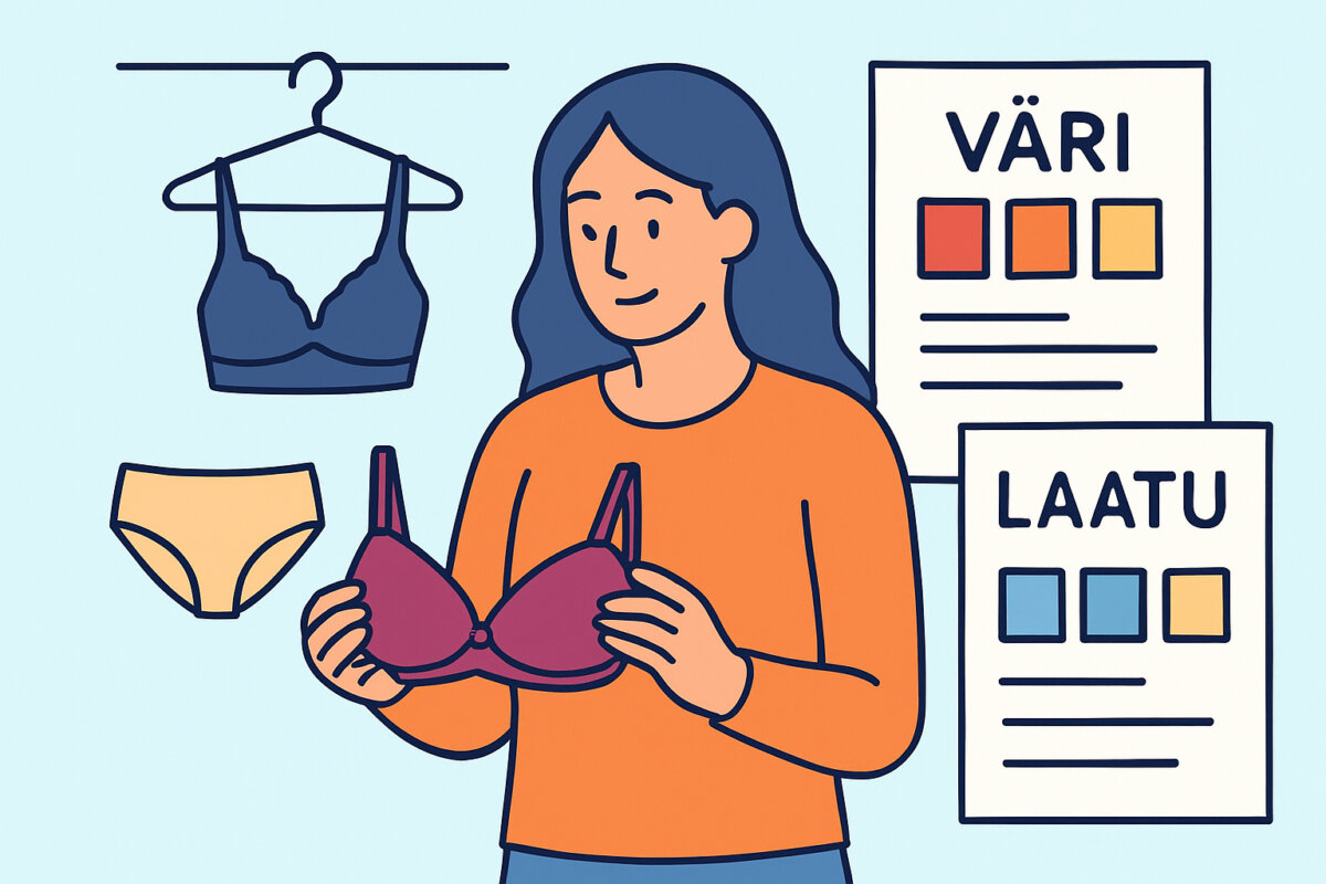 Alusvaatteiden värien valinta – mitä väri kertoo laadusta
