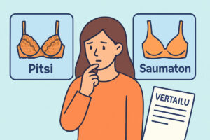Pitsirintaliivit vai saumattomat – kumpi sopii sinulle