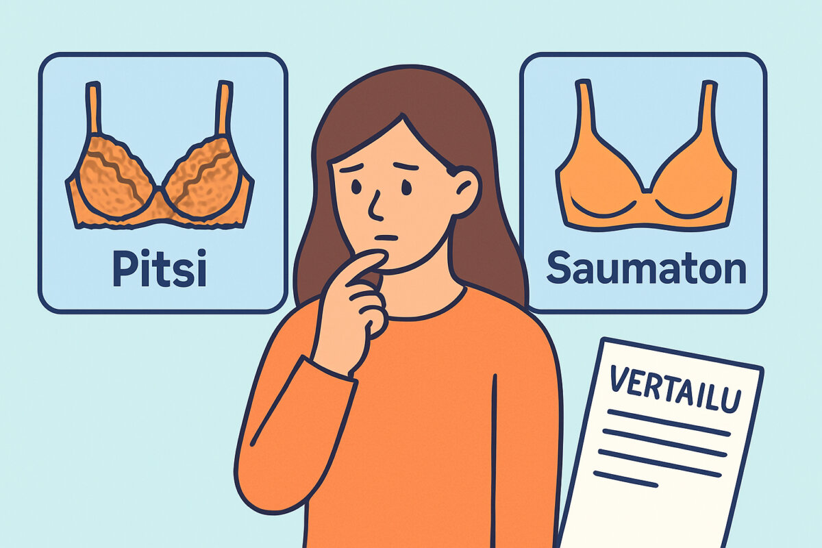 Pitsirintaliivit vai saumattomat – kumpi sopii sinulle