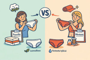 Puuvilla vai mikrokuitu – mikä materiaali sopii alusvaatteisiin parhaiten